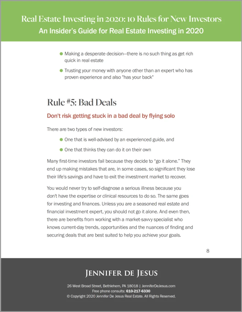 Rule #5: Bad Deals