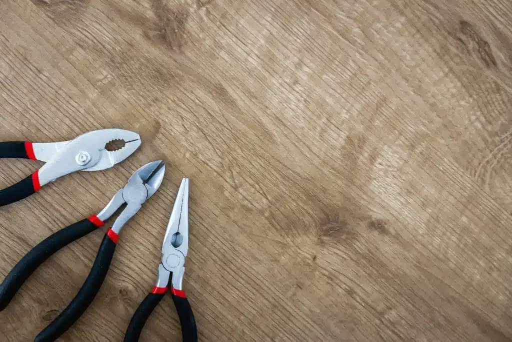 Collection of three essential hand tools